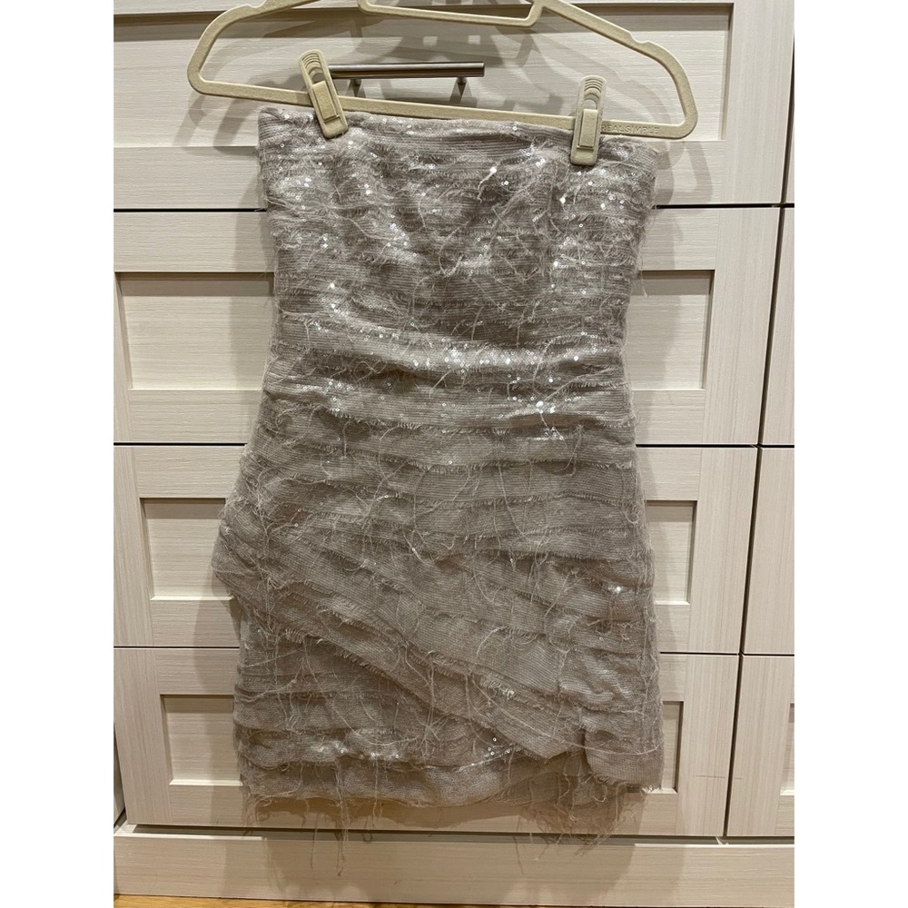 Sequence grey mini dress